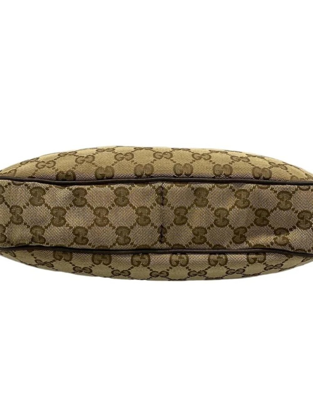 GUCCI GG Pattern, Shelly (Web) Beige Dark Brown Multi Jacquard Leathe - Picture 5 of 14